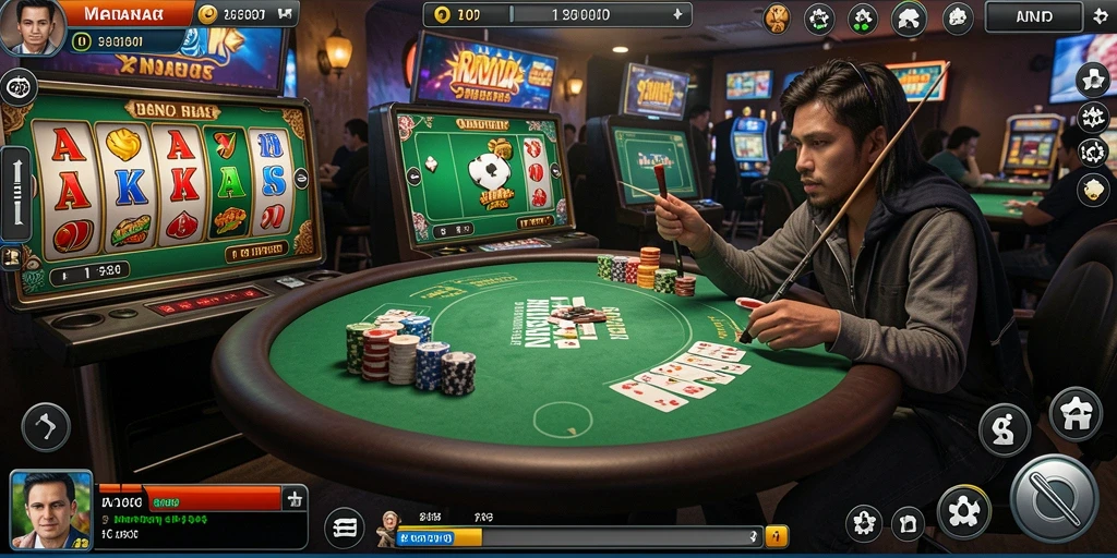 Menampilkan suasana lingkungan yang memukau dalam game.