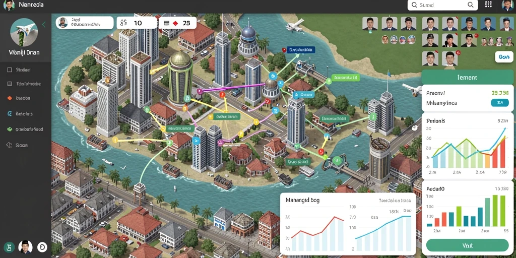 Screen shot dari mode multiplayer yang menggambarkan pembaruan fitur terbaru.