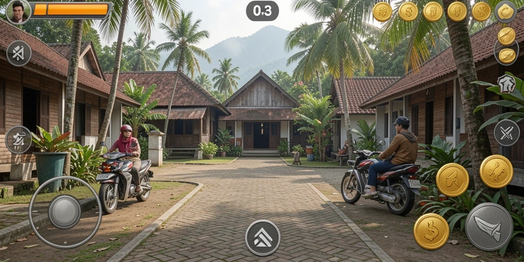 Gambaran sisi permainan yang menyenangkan dan kompetitif.