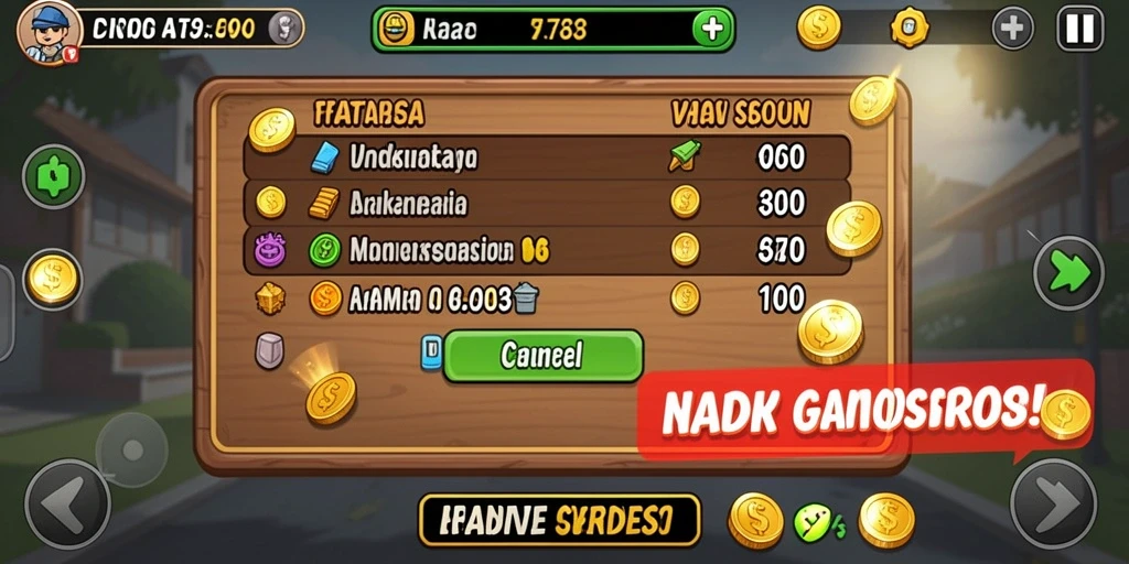 Screenshot dari gameplay yang mendebarkan.