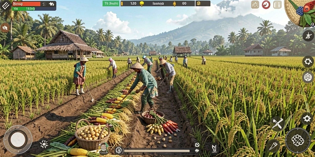 Fitur interaksi sosial yang membuat bermain lebih seru.