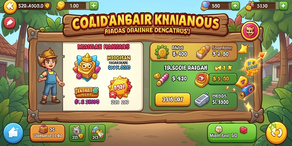 Mode permainan yang variatif dan seru.